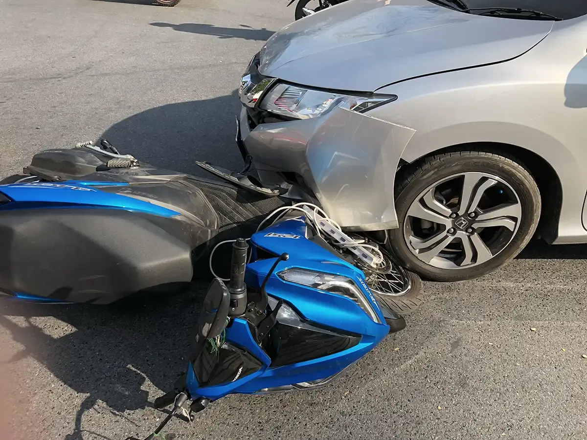 Scooter ongeluk schadevergoeding